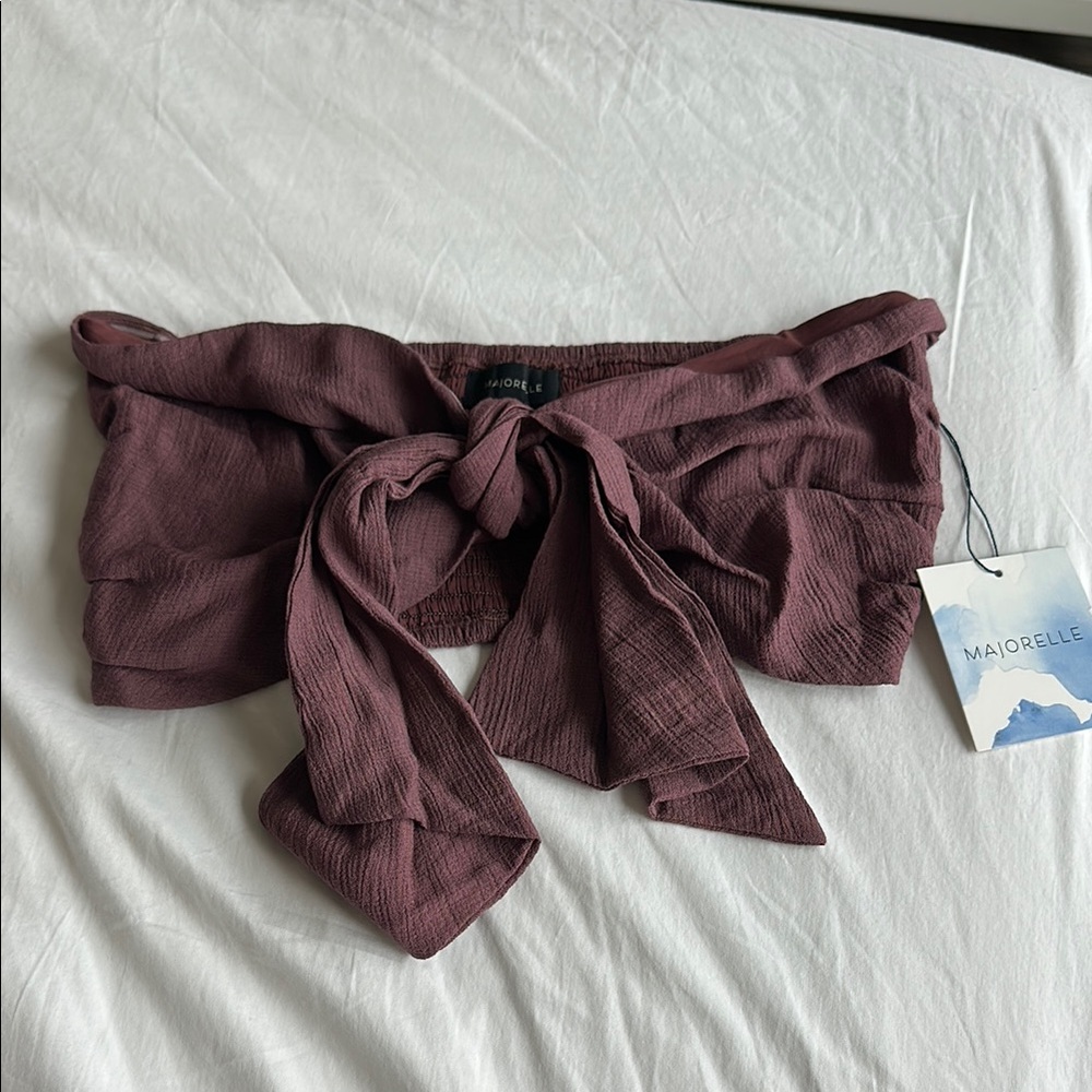 Majorelle Mauve Tie Top - New With Tags